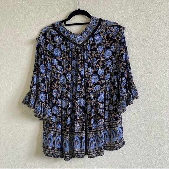 Free people Periwinkle Floral Blouse - Picture 2 of 6